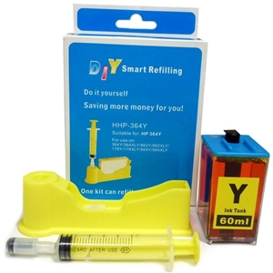 DIY Refill Kit for HP564/920 Yellow Cart