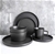 STONE LAIN Coupe Dinnerware Set, Service for 4, Modern Ledge Collection, Ma