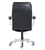 TRUE INNOVATIONS Mobile Managers Chair, Adjustable Arm Rests, Black Bonded