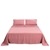 Natural Home 100% European Flax Linen Sheet Set Rose Gold Double Bed