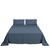 Natural Home 100% European Flax Linen Sheet Set Washed Blue King Bed