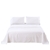 Serene Bamboo Cotton Sheet Set WHITE King Single Bed