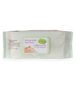 Little Genie Biodegradable Baby Wipes 80