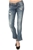 Miss Sixty Women's Light Blue Shock Kick Flare Jeans 32" Leg