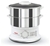 TEFAL VC1451 Convenient Series Stainless Steel Food Steamer, Two-Tiered, Wh