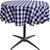 4 x LA LINEN Polyester Checkered Round 1.29m Tablecloth, Consists of 2 x Ro