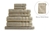 ROYAL COMFORT Set of 8 Eden Egyptian Cotton Towels, 600 GSM, Beige, Include