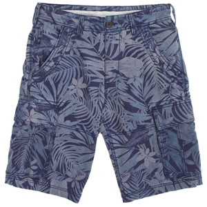 Crew Clothing Navy Floral Cargo Shorts