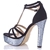 Carvela Black Glitter Lara Shoes 14cm Heel