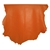 5sqft Top Grade Orange Nappa Lambskin Leather Hide