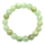 10mm Natural Light Green Flower Jade Gemstones Crystal Bracelet