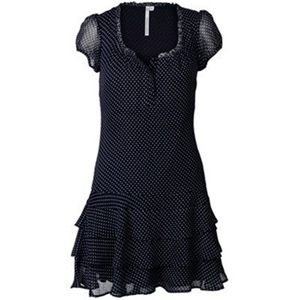 Crew Clothing Black Spotted Myrtle Dress