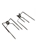 Premium 2pcs Gyro Forks BBQ Barbecue Spit Rotisserie Prong Chicken Spike