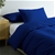 Royal Comfort Vintage Washed 100 % Cotton Quilt Set Single - Royal Blue