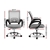 Artiss Office Chair Gaming Chair Computer Mesh Executive Mid Back Grey