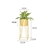 SOGA Gold Wire Metal 50CM Flower Pot Stand w/ Gold Holder Rack Display
