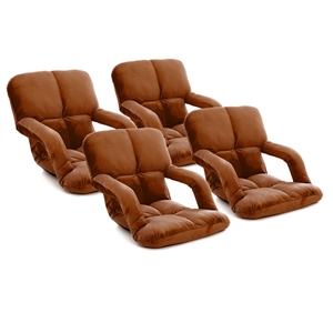 SOGA 4X Foldable Lounge Cushion Adjustab
