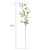 SOGA 67cm Green Glass Floor Vase and 12pcs White Artificial Fake Flower Set