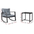 Gardeon Outdoor Rocking Chair and Table Set - Black