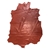 8sqft Top Grade Burnt Orange Nappa Lambskin Leather Hide