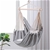Sherwood Home Hammock Chair Swing with Cushion- Grey - Medium 100x150cm