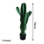 SOGA 4X 70cm Artificial Cactus Tree Fake Plant Simulation 5 Heads