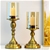 SOGA 42cm Gold Nordic Deluxe Candlestick Candle Holder Stand Glass/Iron