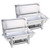 SOGA 2X Single Tray Stainless Steel Chafing Catering Dish Food Warmer