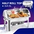 SOGA 4X Stainless Steel Roll Top Chafing Dish 2*4.5L Dual Trays Food Warmer