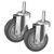 SOGA 2 x 4" Heavy Duty Polyurethane Swivel Castor Wheels