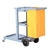 SOGA 3 Tier Multifunction Janitor Cleaning Waste Cart Trolley
