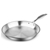 SOGA Stainless Steel Fry Pan 36cm Top Grade Induction Cooking Frypan