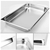SOGA 4X Gastronorm GN Pan Full Size 1/1 GN Pan 10cm Stainless Steel Tray