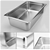 SOGA 4x Gastronorm GN Pan Full Size 1/1 GN 150mm Stainless Steel Tray w/Lid
