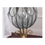 SOGA 85cm European Glass Floor Decor Flower Vase Tall Metal Stand