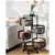 SOGA 5 Tier Steel Round Rotating Kitchen Cart Shelf Organizer with Wheels