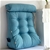 SOGA 2X 45cm Blue Triangular Wedge Lumbar Pillow Headboard Home Decor