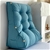 SOGA 2X 60cm Blue Triangular Wedge Lumbar Pillow Headboard Home Decor