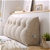 SOGA 2X 100cm Beige Triangular Wedge Bed Pillow Headboard Cushion