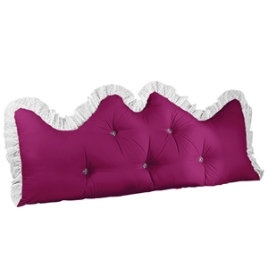 SOGA 120cm Burgundy Princess Bed Pillow 