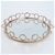 SOGA 33cm Bronze-Colored Round Mirror Tray Vanity Makeup Jewelry Organiser