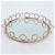 SOGA 38cm Bronze-Colored Round Mirror Tray Vanity Makeup Jewelry Organiser