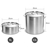 SOGA 9L Wide Stock Pot and 33L Tall Top Grade Thick SS Stockpot 18/10
