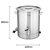 SOGA 2X 21L Stainless Steel URN Commercial Water Boiler 2200W