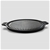 SOGA 2X 43cm Round Ribbed Cast Iron Frying Pan Skillet Non-stick w/ Handle