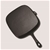 SOGA 2X 23.5cm Square Ribbed Cast Iron Frying Pan Non-stick w/ Handle