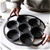 SOGA 27cm Round Cast Iron Frying Pan Skillet Platter with Helper Handle