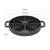 SOGA 21.5CM Round Cast Iron Baking Wedge Pan 8-Slice Baking Dish w/ Handle