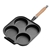 SOGA 4 Mold Cast Iron Breakfast Fried Egg Pancake Omelette Nonstick Fry Pan