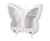 SOGA White Butterfly Shape Wall-Mounted Makeup Organiser Waterproof